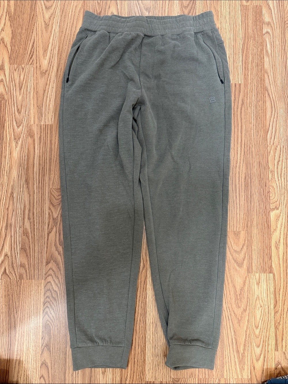 Avalanche Olive Green Zip-Pocket Jogger Sweatpants